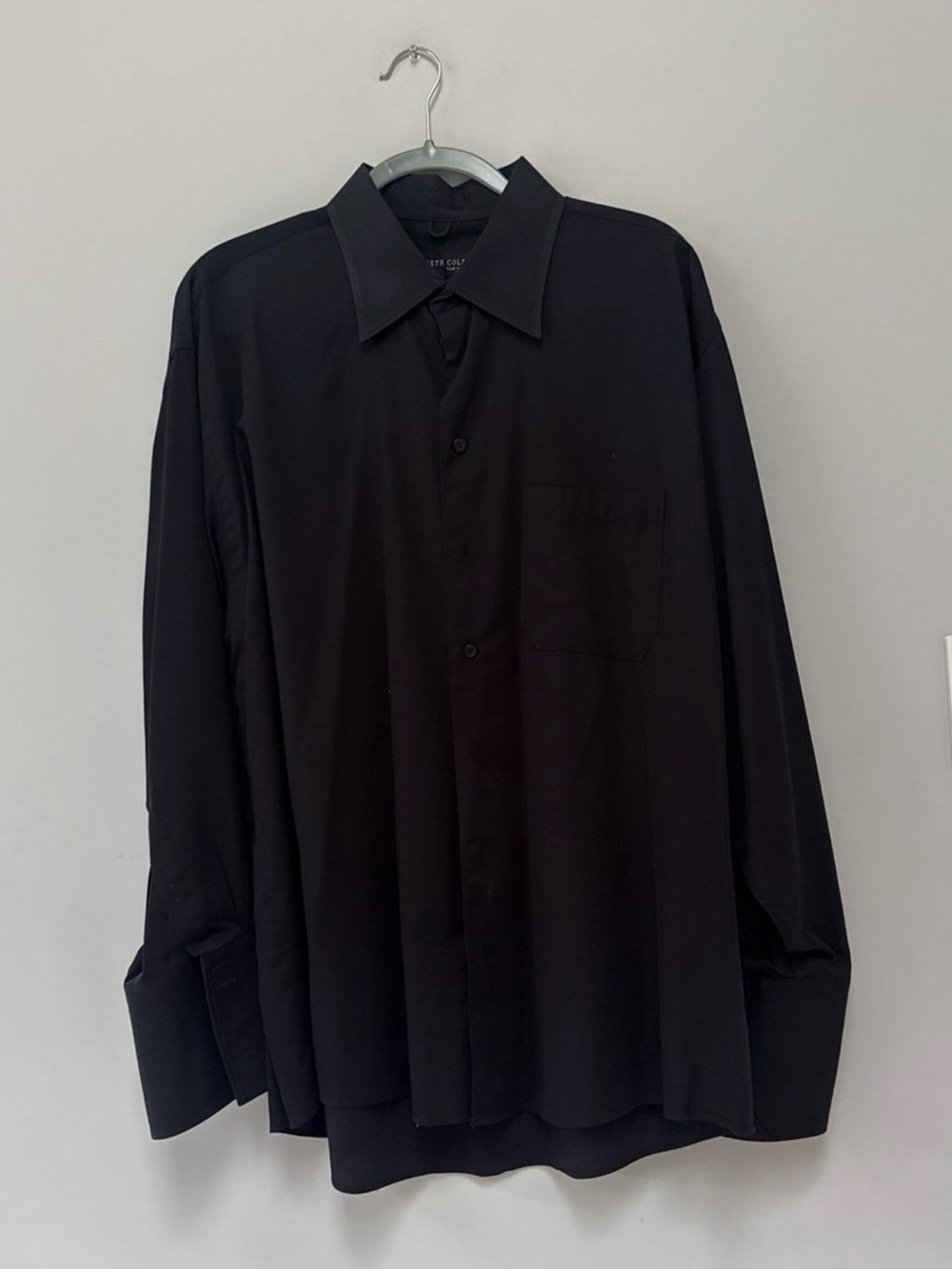 Men's Classic Black Dress Shirt - Long Sleeve by Kenneth Cole